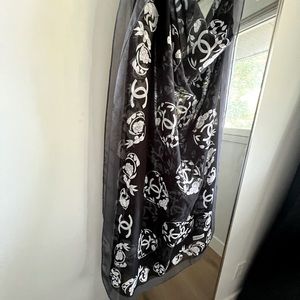 Chanel sheer scarf